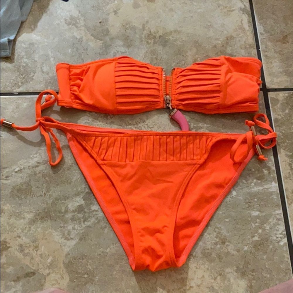 H&M Bikini ser orange size 4/6 small